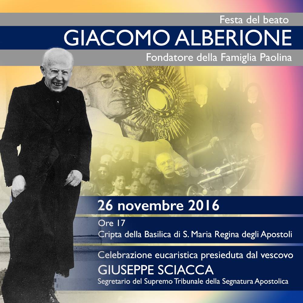Festa del beato Don Giacomo Alberione
